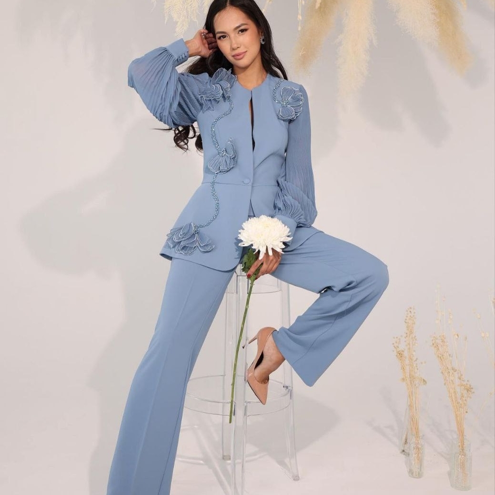 Elegant Blue Women's Jumpsuit